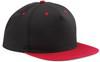 Beechfield CB610c 5 Panel Contrast Snapback - Black/Classic Red - One Size