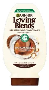Garnier Loving Blends Kokosmelk & Macadamia Voedende Conditioner - 250 ml