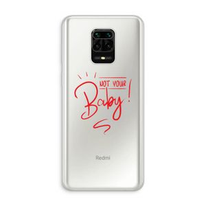 Not Your Baby: Xiaomi Redmi Note 10 Lite Transparant Hoesje