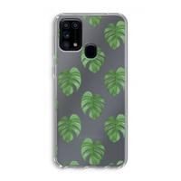 Monstera leaves: Samsung Galaxy M31 Transparant Hoesje