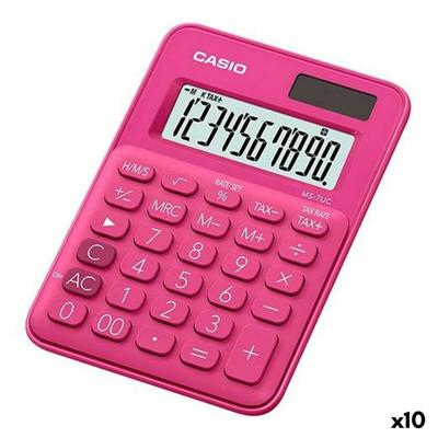 Rekenmachine Casio Rood (10 Stuks)