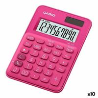 Rekenmachine Casio Rood (10 Stuks)