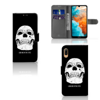 Telefoonhoesje met Naam Huawei Y6 (2019) Skull Eyes - thumbnail