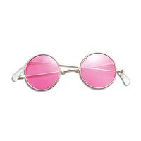 Hippie verkleed bril roze Hippie verkleed bril roze