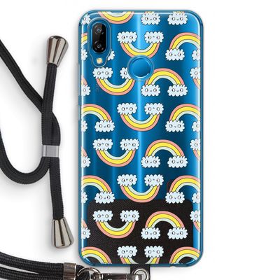 Regenboog: Huawei P20 Lite Transparant Hoesje met koord