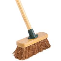 Talen Tools kinder tuinbezem - 75 cm - hout - kokos - mini bezem buiten