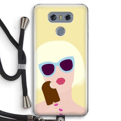 Ice cream: LG G6 Transparant Hoesje met koord