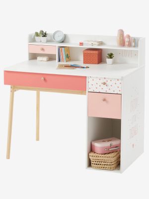 Eerste bureau Léa wit - hout