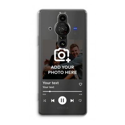 Music Player: Sony Xperia Pro-I Transparant Hoesje