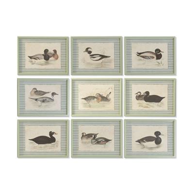 Schilderij Home ESPRIT Groen Cottage (9 Stuks)
