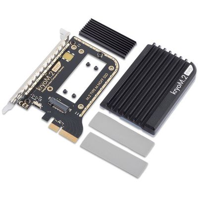 kryoM.2 evo PCIe 3.0 x4 Adapter voor M.2 NGFF PCIe SSD, M-key Adapter