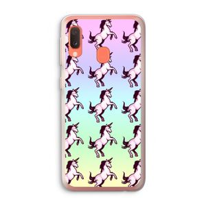 Musketon Unicorn: Samsung Galaxy A20e Transparant Hoesje