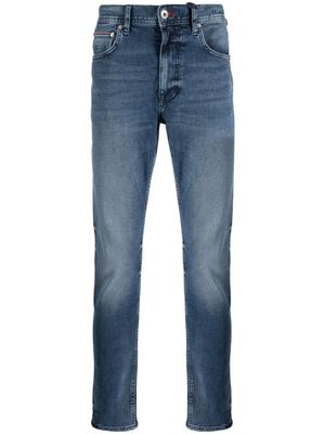 Tommy Hilfiger jean cigarette à taille mi-haute - Bleu