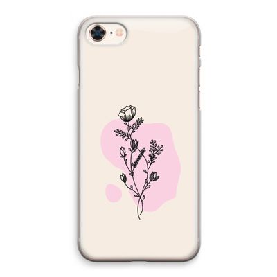Roses are red: iPhone 8 Transparant Hoesje