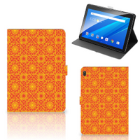 Lenovo Tab E10 Tablet Hoes Batik Oranje - thumbnail