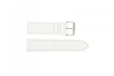Horlogeband Universeel 283R.09 Leder Wit 24mm