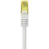 Renkforce RF-4149873 RJ45 Netwerkkabel, patchkabel CAT 6A S/FTP 10.00 m Grijs Snagless, Vlambestendig 1 stuk(s)