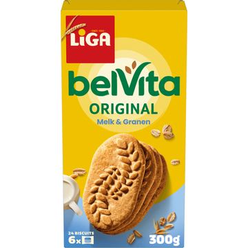 Liga BelVita Koekjes Melk & Granen 6 x 4 Stuks 300g bij Jumbo