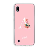 Pink Bouquet: Samsung Galaxy A10 Transparant Hoesje