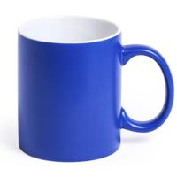 Koffiemok en Drinkbeker Allegra - blauw/wit - 350 ml - Keramiek - Mokken