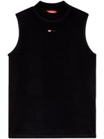 Diesel T-Mokky-Sl-Microdiv mock-neck top - Noir - thumbnail