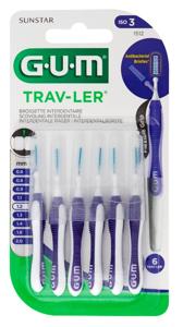GUM Trav-ler ragers 1.2 mm paars