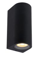 Lucide ZARO - Wandspot Buiten - 2xGU10 - IP44 - Zwart