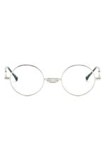 Matsuda lunettes de vue en titane à monture ronde - Argent