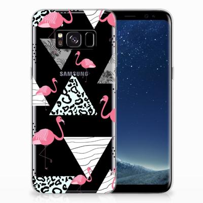 Samsung Galaxy S8 | TPU Hoesje | Flamingo Triangle