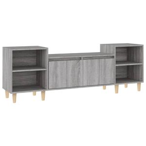 The Living Store Televisiekast - Trendy en Praktisch - Meubel - 160 x 35 x 55 cm - Grijs Sonoma Eiken