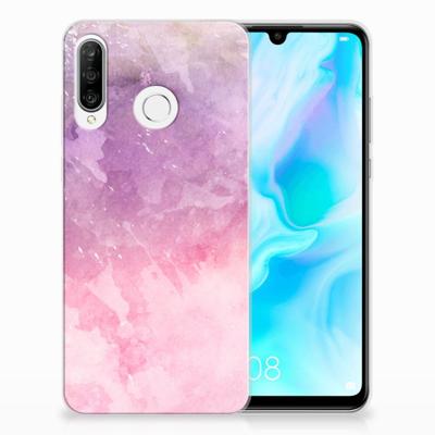 Smartphone hoesje Huawei P30 Lite Pink Purple Paint