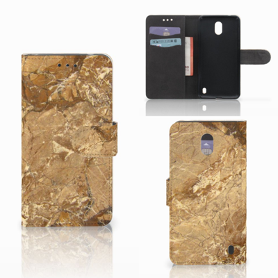 Nokia 2 | Bookcase | Marmer Creme | Portemonnee hoesje