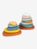 Montessori evenwichtsspel kiezelstenen baby SMALL FOOT meerkleurig