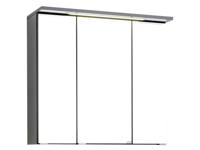 HELD Badkamer spiegelkast Bologna 3D (LED-inbouwlamp, Donkergrijs, Breite: 70 cm)