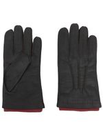 N.Peal gants Westminster en cuir - Noir