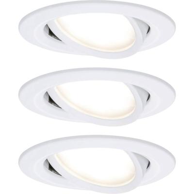 Paulmann 93485 Nova Inbouwlamp Set van 3 stuks LED LED 18 W Wit (mat)