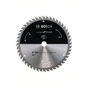 Bosch Accessories Bosch Power Tools 2608837683 Hardmetaal-cirkelzaagblad 165 x 15.875 mm Aantal tanden: 48 1 stuk(s)
