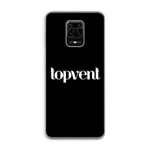 Topvent Zwart: Xiaomi Redmi Note 9 Pro Transparant Hoesje