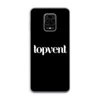 Topvent Zwart: Xiaomi Redmi Note 9 Pro Transparant Hoesje