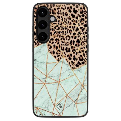Samsung Galaxy S25 FE hoesje - Luipaard marmer mint