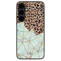 Samsung Galaxy S25 FE hoesje - Luipaard marmer mint