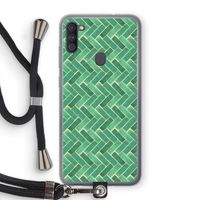 Moroccan tiles 2: Samsung Galaxy A11 Transparant Hoesje met koord