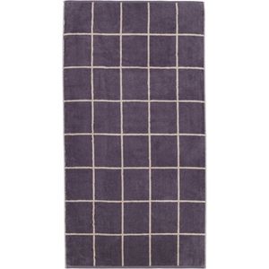 Cawö Cawö Park Check Handdoek midnight 50/100