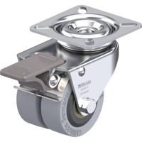 Blickle LDA-VPA 50K-FI Dubbel zwenkwiel Wieldiameter: 50 mm Draagvermogen (max.): 80 kg 1 stuk(s)