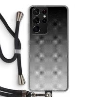Musketon Halftone: Samsung Galaxy S21 Ultra Transparant Hoesje met koord