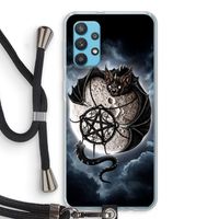 Volle maan: Samsung Galaxy A32 4G Transparant Hoesje met koord