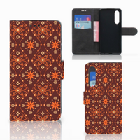 Huawei P30 Telefoon Hoesje Batik Brown - thumbnail