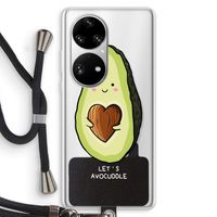 Avocuddle: Huawei P50 Pro Transparant Hoesje met koord