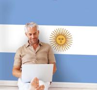 Sticker vlag Argentinië - thumbnail