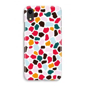 Colored Giraffe: iPhone XR Volledig Geprint Hoesje